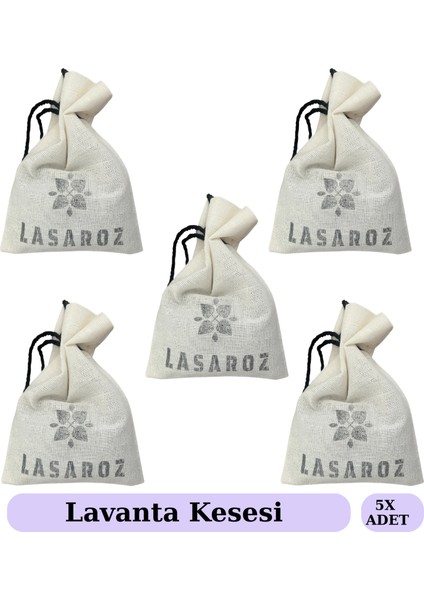 5 Adet Lavanta Kesesi Dolap Çekmece Araba Kokusu %100 Doğal
