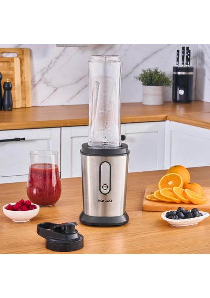 Smooth And Crush Personal Kişisel Smoothie Blender Inox