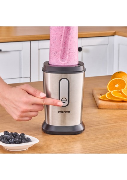 Smooth And Crush Personal Kişisel Smoothie Blender Inox