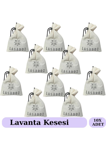 10 Adet Lavanta Kesesi Dolap Çekmece Araba Kokusu %100 Doğal