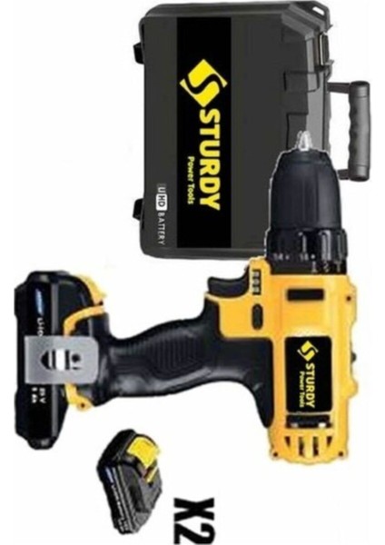 Sturdy 24V5AH Kızaklı Darbeli Setli Matkap
