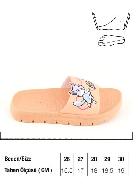Kız Çocuk Yazlık Cat Lady Pu Rahat Taban Ev Banyo Havuz Plaj Terlik fiyatları