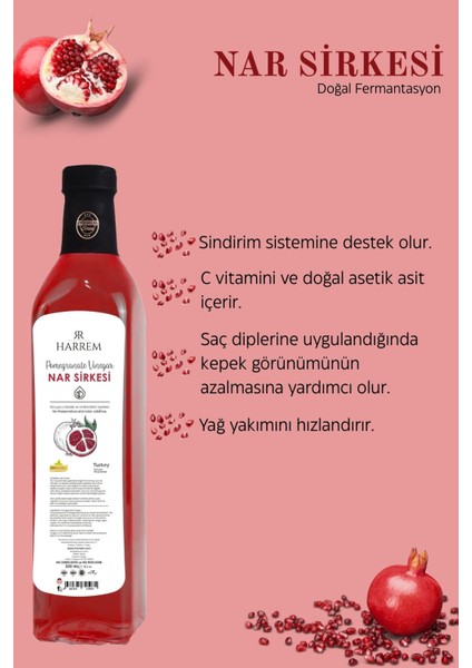 Nar Sirkesi Doğal Fermantasyon 500ml Cam Şişe fiyatları