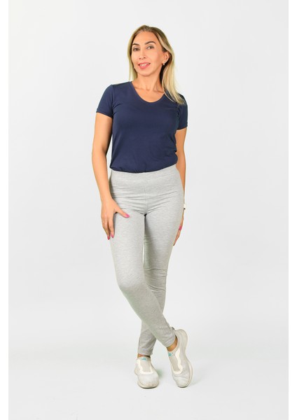 Kadın 2 Iplik Tayt Gri