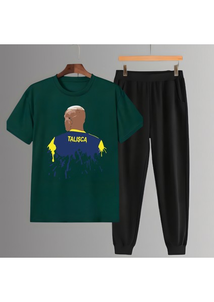 Talisca Fotoğraf Futbol Forma Baskılı Unisex Kısa Kollu Tişört Regular Fit T-Shirt Eşofman Takımı