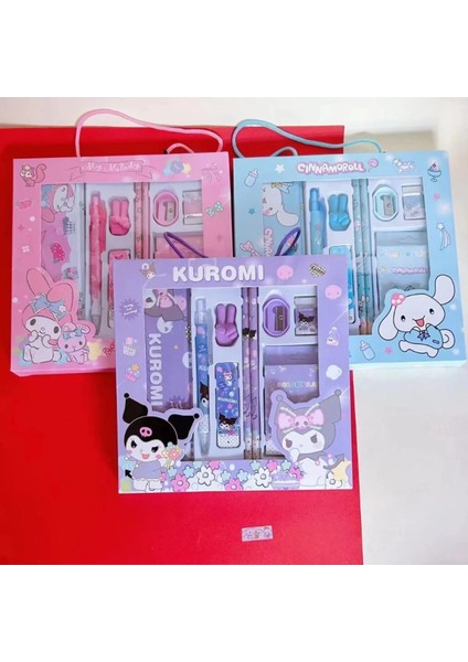 Sanrio Kuromi My Melody Cinnamoroll Kırtasiye Seti 14 Parça Kuromi Kırtasiye Seti indirimleri