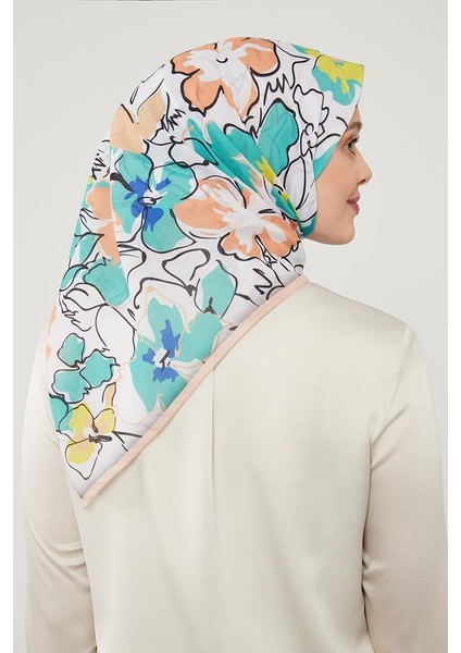 Yeşil Yonca Desen Soft Cotton Eşarp fiyatları