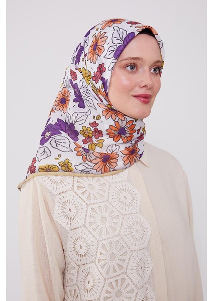 Eflatun Papatya Cotton Eşarp fiyatları