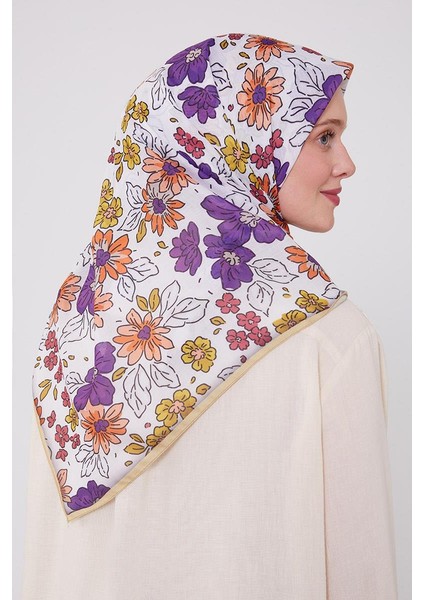 Eflatun Papatya Cotton Eşarp fırsatları