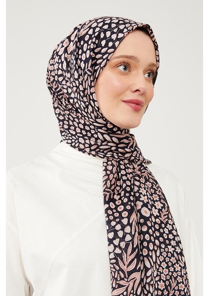 Lacivert Baskılı Desenli Cotton Şal fırsatları