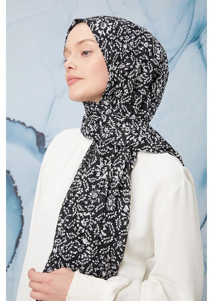 Siyah Tomurcuk Desen Cotton Şal fiyatları