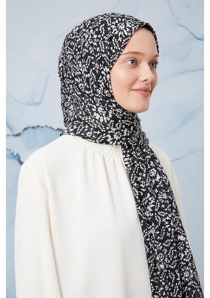 Siyah Tomurcuk Desen Cotton Şal modelleri