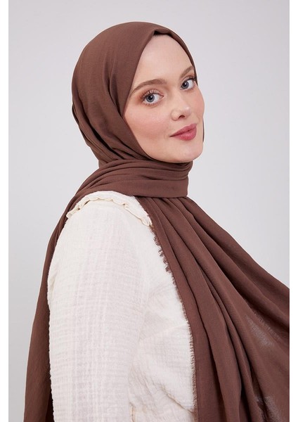 Koyu Kahverengi Maxi Cotton Şal fiyatları