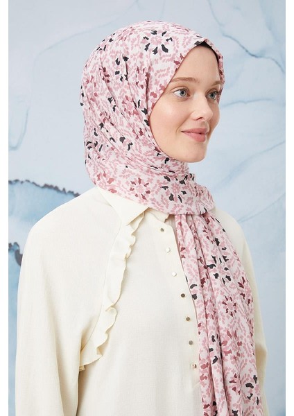 Pembe Tomurcuk Desen Cotton Şal modelleri
