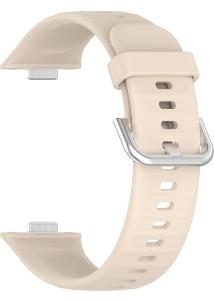 Huawei Watch Fit 4 Kordon, Silicone Sport Band Bej