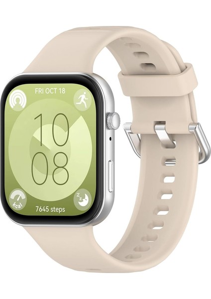 Huawei Watch Fit 4 Kordon, Silicone Sport Band Bej fiyatları