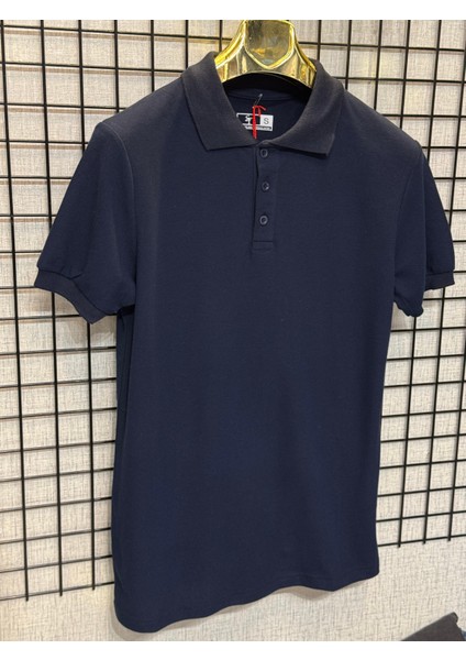 Polo Yaka T-Shirt %95 Pamuk Premium A+ Kalite Lacivert Penye Çekme Solma Bozulma Yapmaz Garanti Stblue