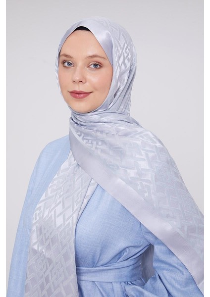 Bebe Mavisi Geometrik Desen Deluxe Devore Şal fiyatları