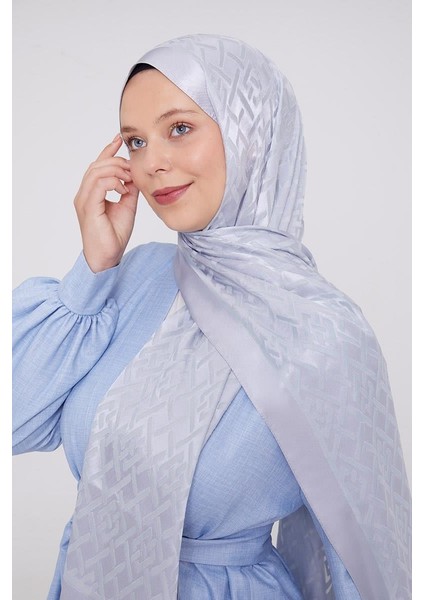 Bebe Mavisi Geometrik Desen Deluxe Devore Şal modelleri
