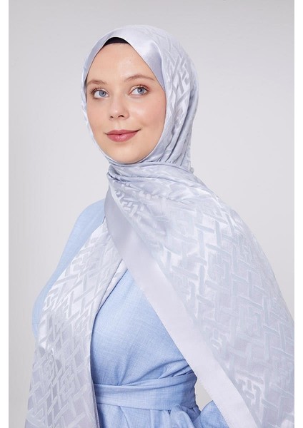 Bebe Mavisi Geometrik Desen Deluxe Devore Şal fırsatları