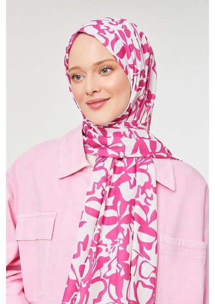 K.Fuşya Yonca Desen Mono Şal fiyatları