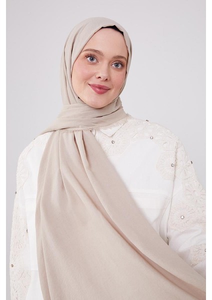 Bej Maxi Cotton Şal