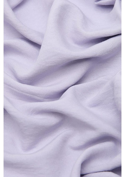 Açık Lila Pamuk Cazz Şal