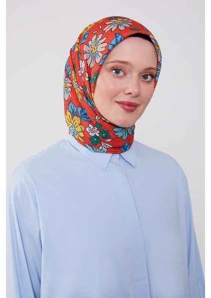 Sarı Papatya Cotton Eşarp