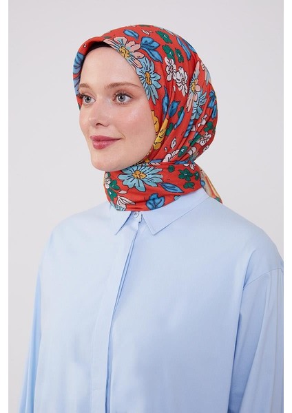 Sarı Papatya Cotton Eşarp modelleri