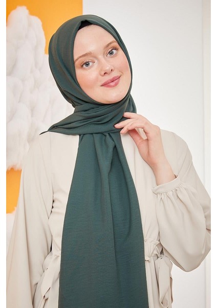 Koyu Zümrüt Yeşili Pamuk Cazz Şal fiyatları