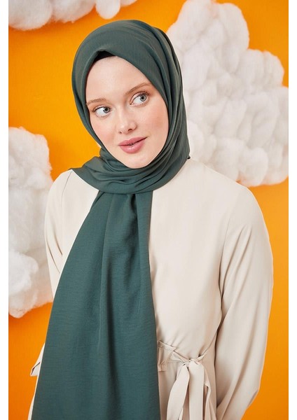 Koyu Zümrüt Yeşili Pamuk Cazz Şal fırsatları