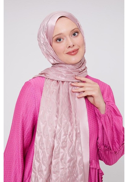 Pembe Üçgen Desen Deluxe Devore Şal fiyatları