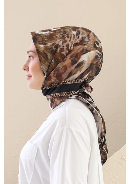 Kahverengi Twill Digital Eşarp fiyatları