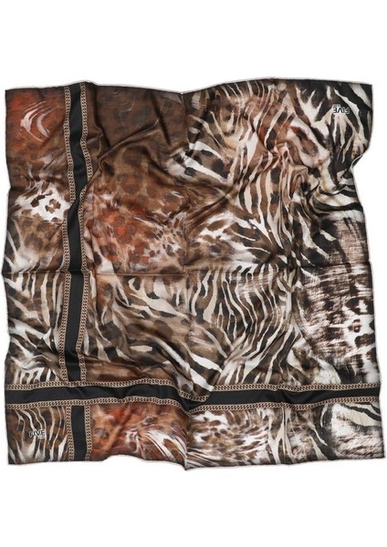 Kahverengi Twill Digital Eşarp modelleri