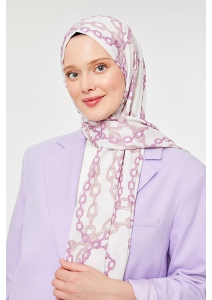 Pudra Zincir Desen Mono Şal fiyatları