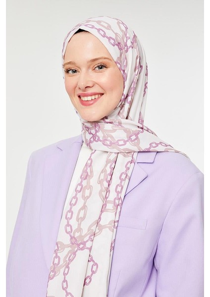 Pudra Zincir Desen Mono Şal modelleri