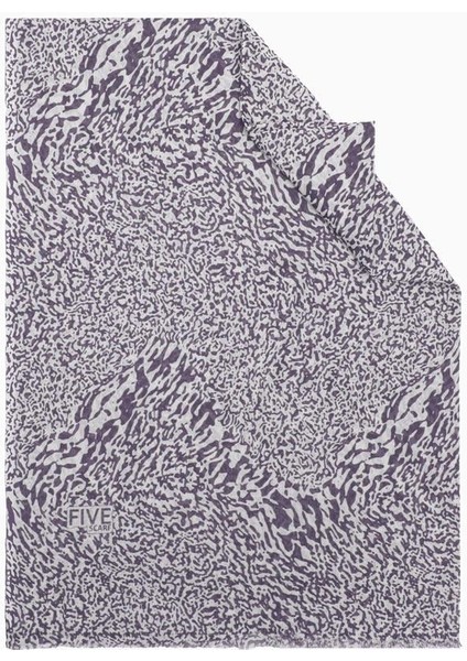 Eflatun Relax Ebruli Desen Şal