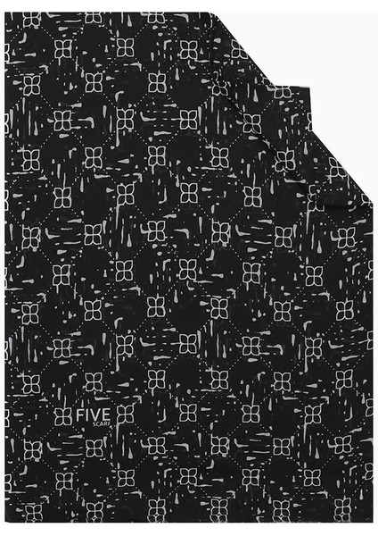 Siyah Relax Yaprak Şal