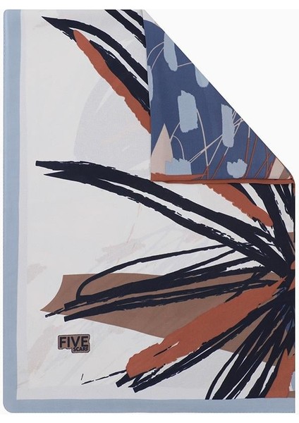 Bebe Mavisi Gölge Desen Krep Şal