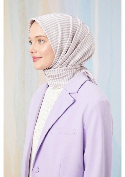 Vizon Çizgili Twill Digital Eşarp fırsatları