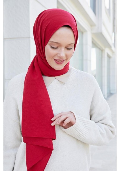 Kırmızı Pamuk Cazz Şal