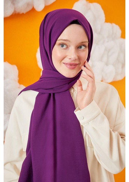 Koyu Menekşe Pamuk Cazz Şal modelleri