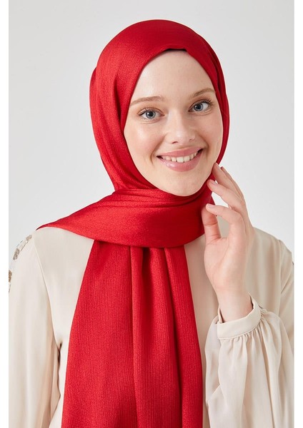 Kırmızı Crystal Şal