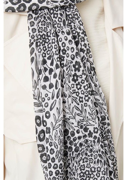 Açık Bej Baskılı Desenli Cotton Şal fırsatları