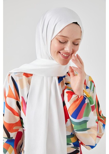 Kırık Beyaz Crystal Şal modelleri