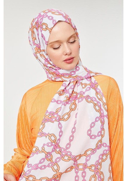 Oranj Zincir Desen Mono Şal fırsatları