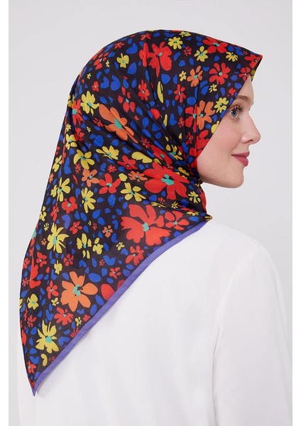Kırmızı Mine Çiçek Desen Cotton Eşarp fırsatları