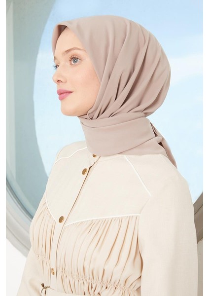 Sütlü Kahve Medine Ipeği Eşarp modelleri