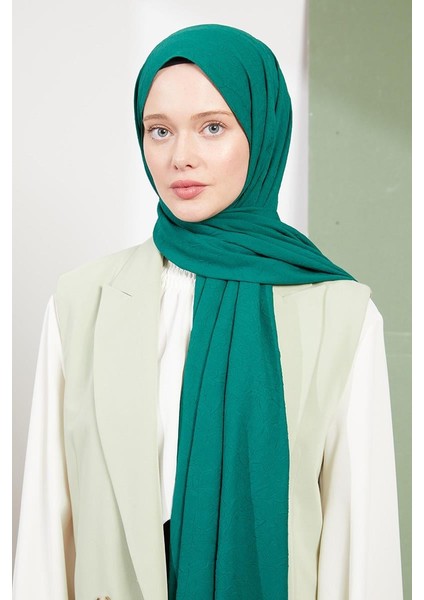 Zümrüt Yeşili Kraş Krep Şal fiyatları
