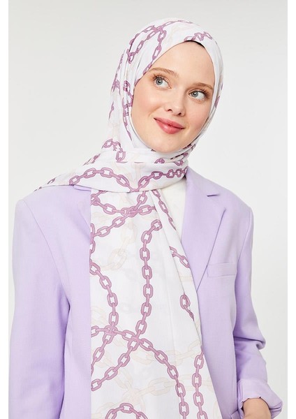 K.Lila Zincir Desen Mono Şal fiyatları